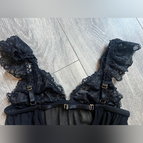 Gooseberry Intimates Coquette Slip Dress Black Size XS - Picture 11 of 13